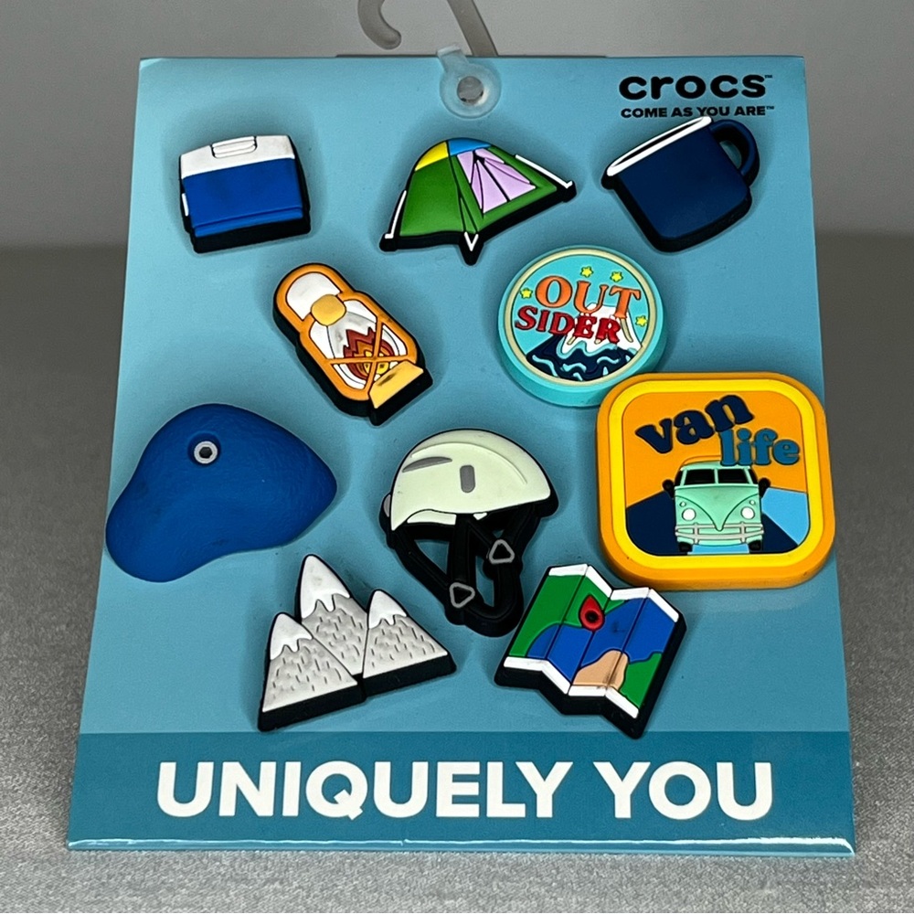 Crocs- Outsider 10 pk, Uniquely You Jibbitz Charms New in Package
